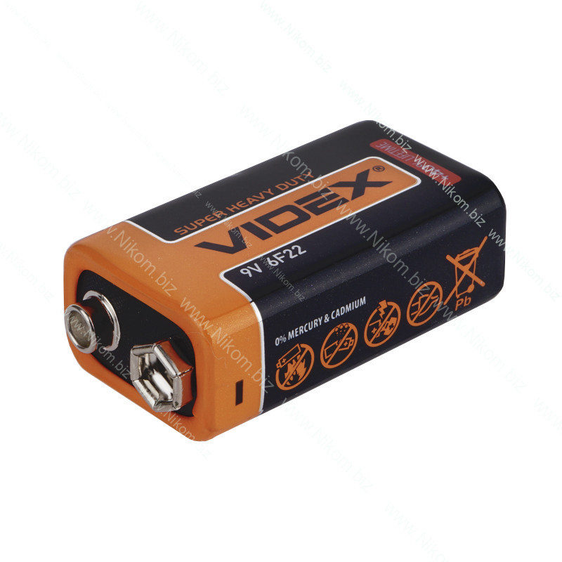 Батарейка VIDEX (крона) 9V