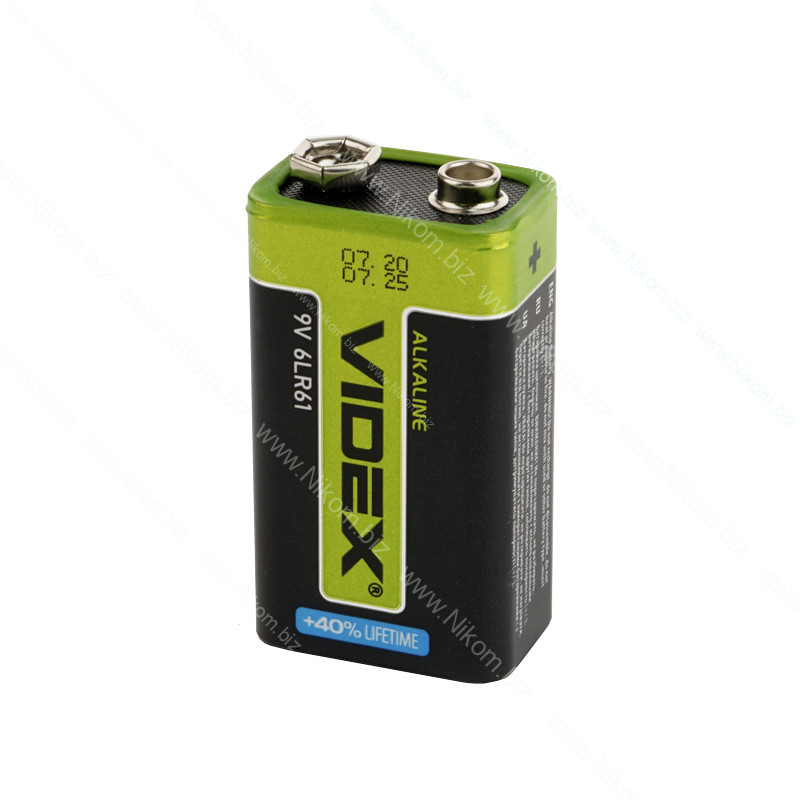 Батарейка VIDEX (крона) 9V Alkaline