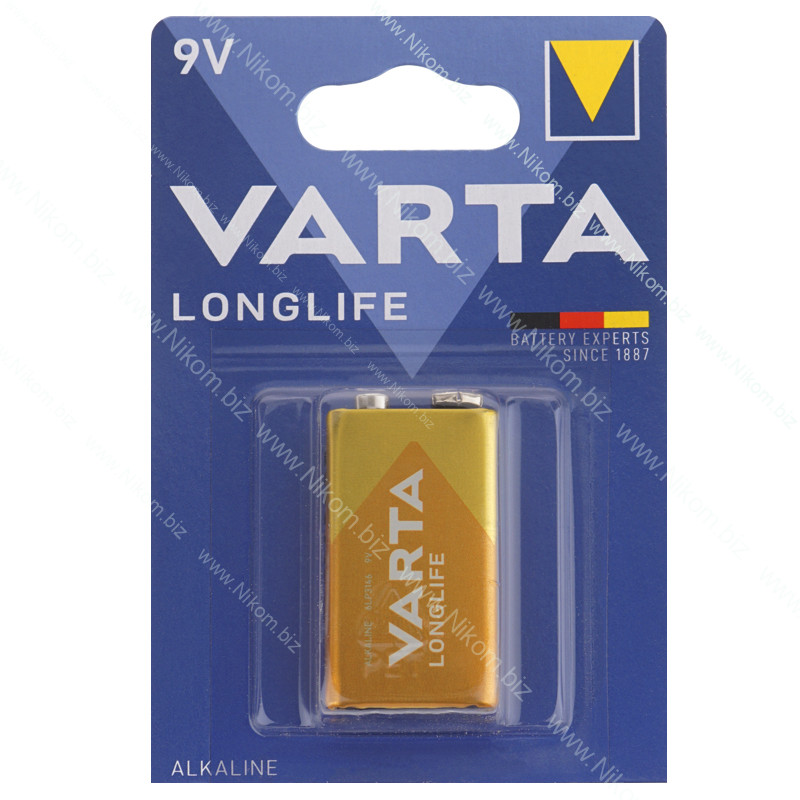 Батарейка VARTA LONGLIFE (крона) 9V
