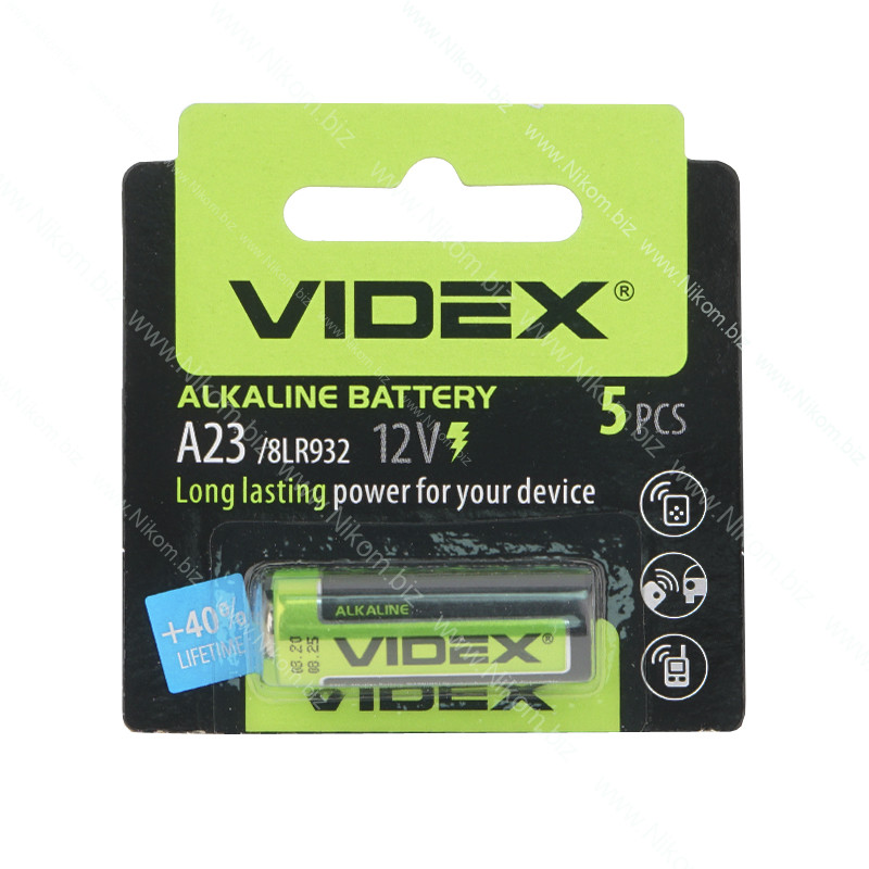 Батарейка 23A VIDEX ALKALINE 12V