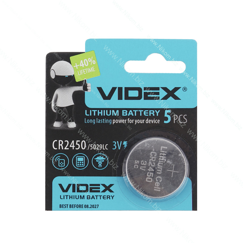 Батарейка VIDEX CR2450 3V