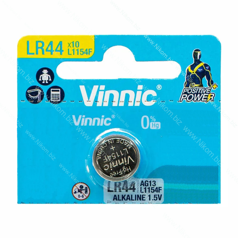 Батарейка Vinnic AG13 Alkaline 1.5V