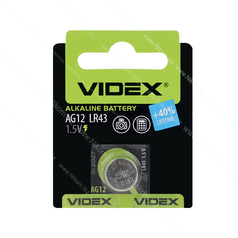 Батарейка VIDEX AG12 Alkaline 1.5 V