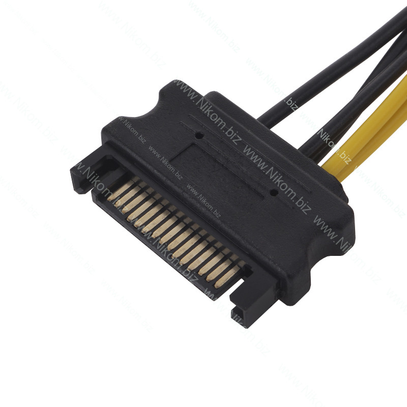 Кабель питания 2xSATA - 8 pin POWER PCI-E