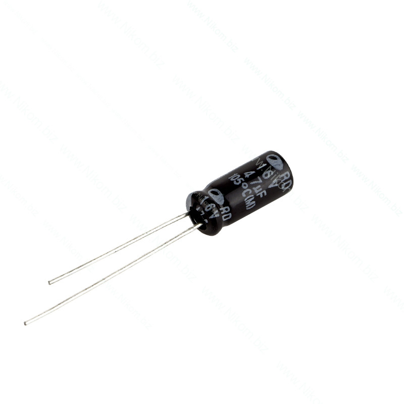 Конденсатор електролітичний 47мкФ 16В 105C