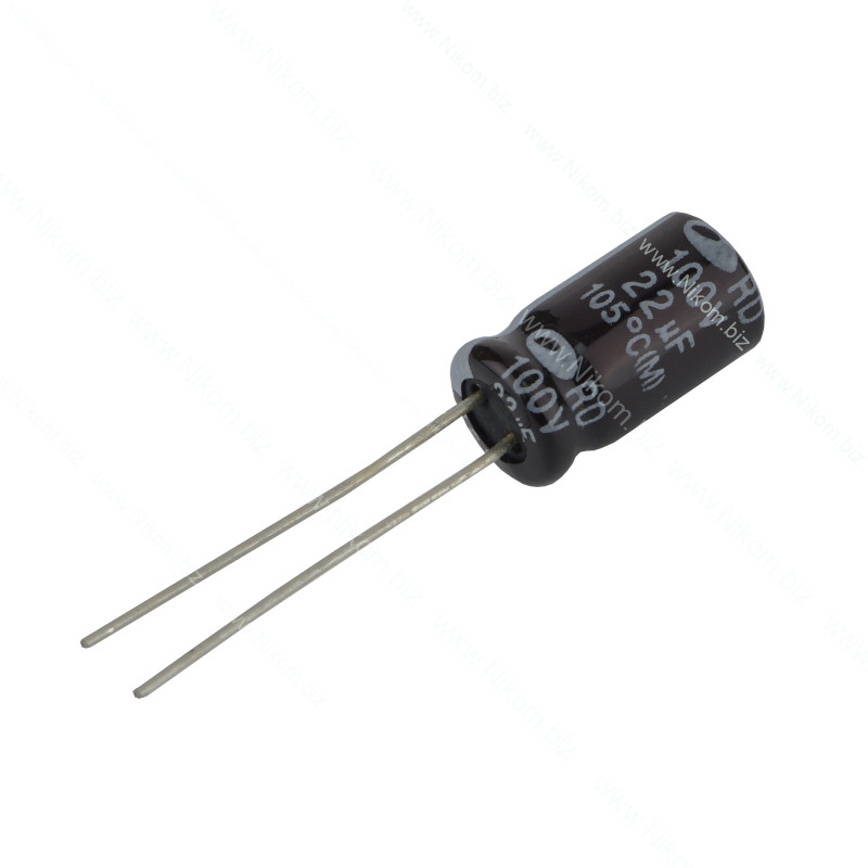 Конденсатор електролітичний 22мкф 100В 105C