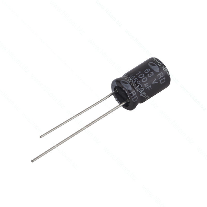 Конденсатор електролітичний 100мкф 63В 105C