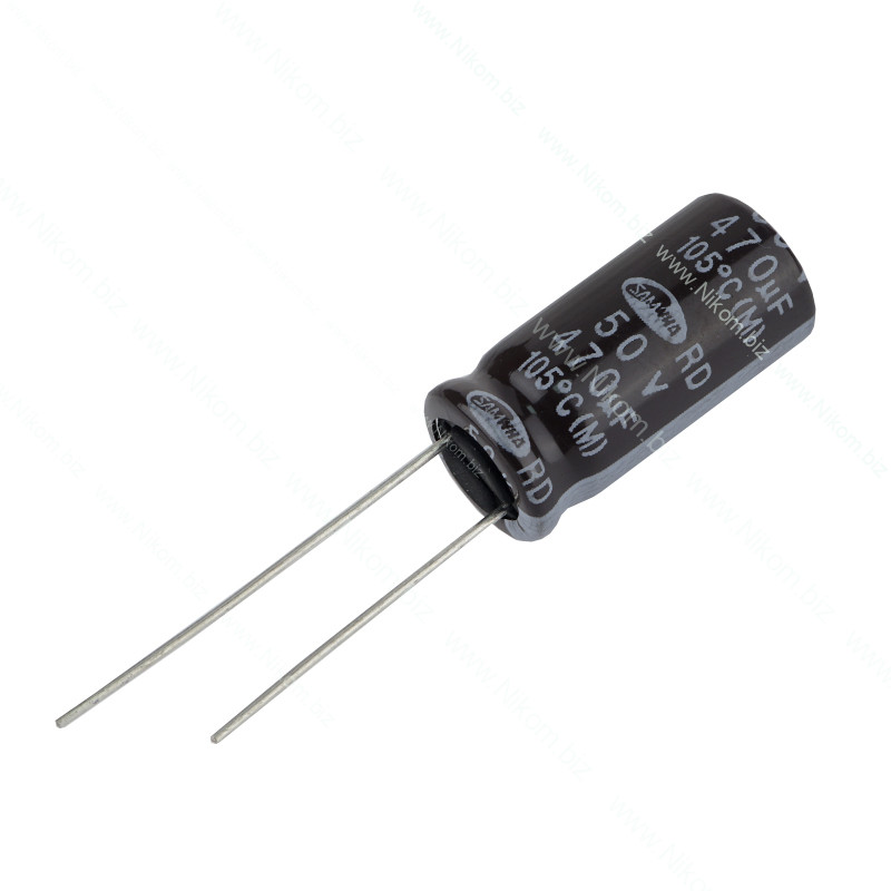Конденсатор електролітичний 470мкФ 50В 105C