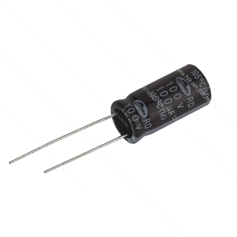 Конденсатор електролітичний 100мкф 100В 105C