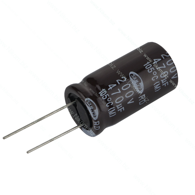 Конденсатор електролітичний 470мкФ 200В 105C