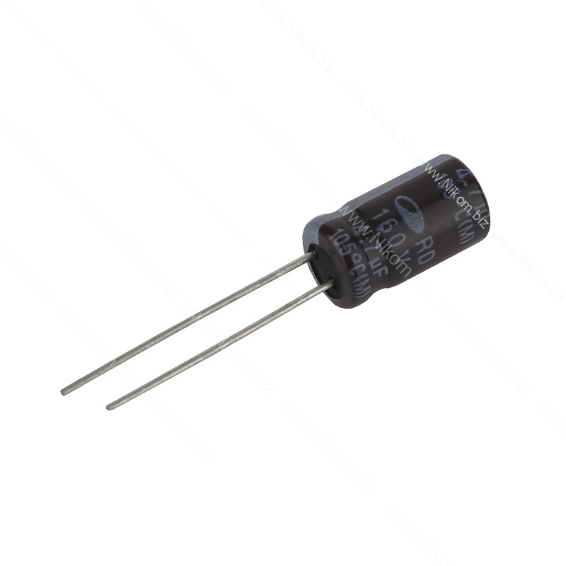 Конденсатор електролітичний 4,7 мкФ 160В 105C