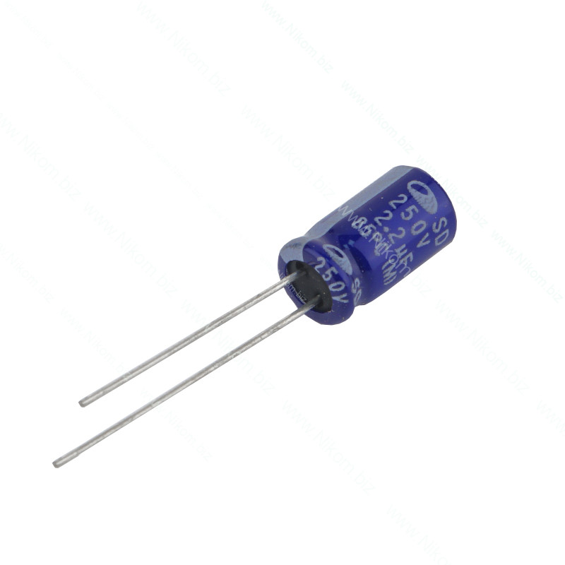 Конденсатор електролітичний 2,2 мкФ 250В 85C