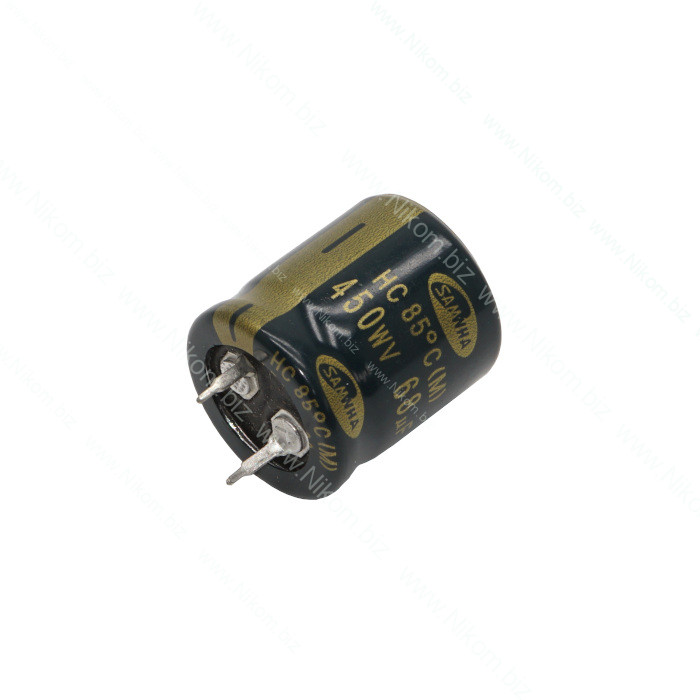 Конденсатор электролитический 68мкФ 450В 85C