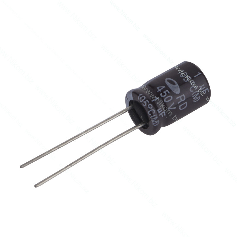 Конденсатор электролитический 1мкФ 450В 105C