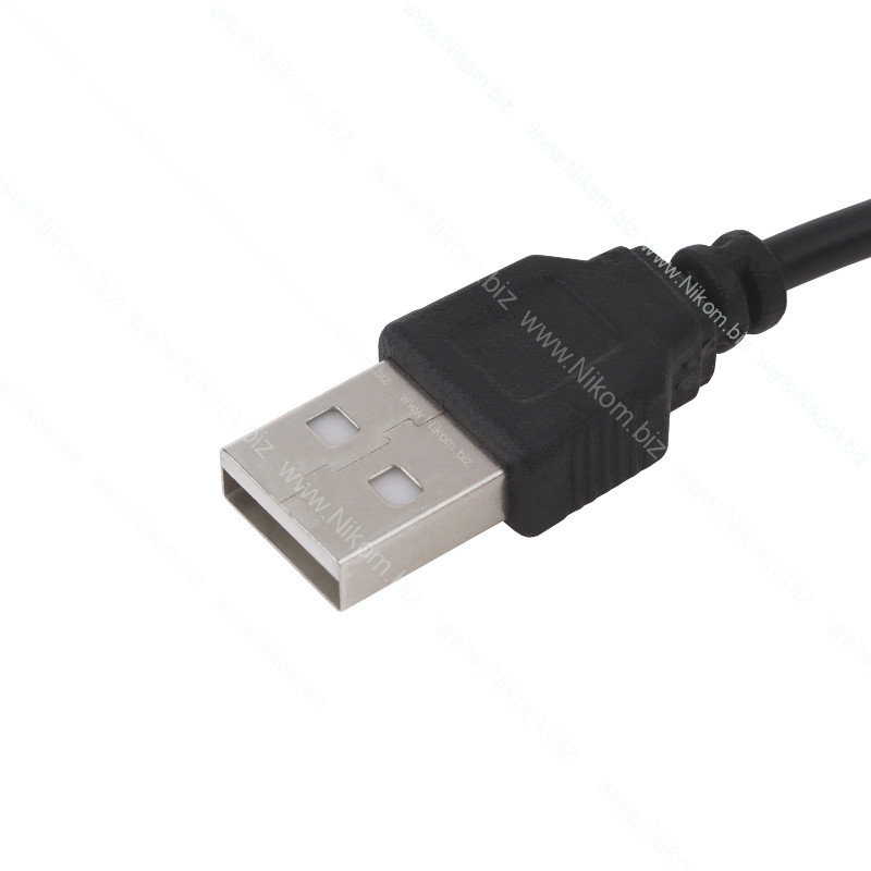 Кабель живлення штекер USB A - штекер 4/1,7мм