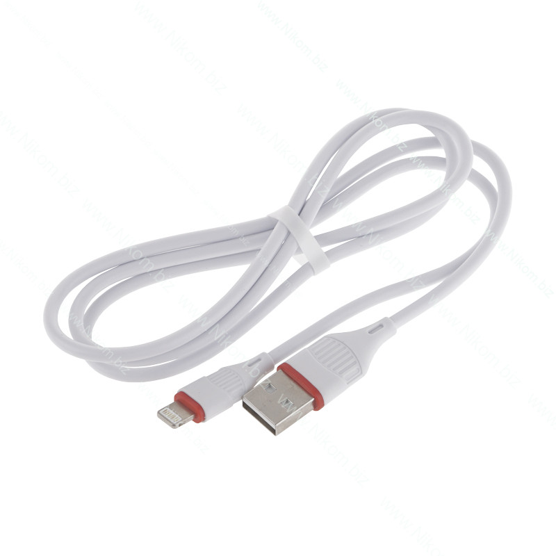 Кабель Borofone BX17 USB А - Lightning, білий 1м