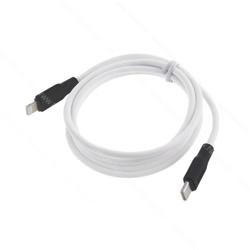  Кабель USB Hoco X21 Plus Silicone PD20W Type C - Lightning, 1м