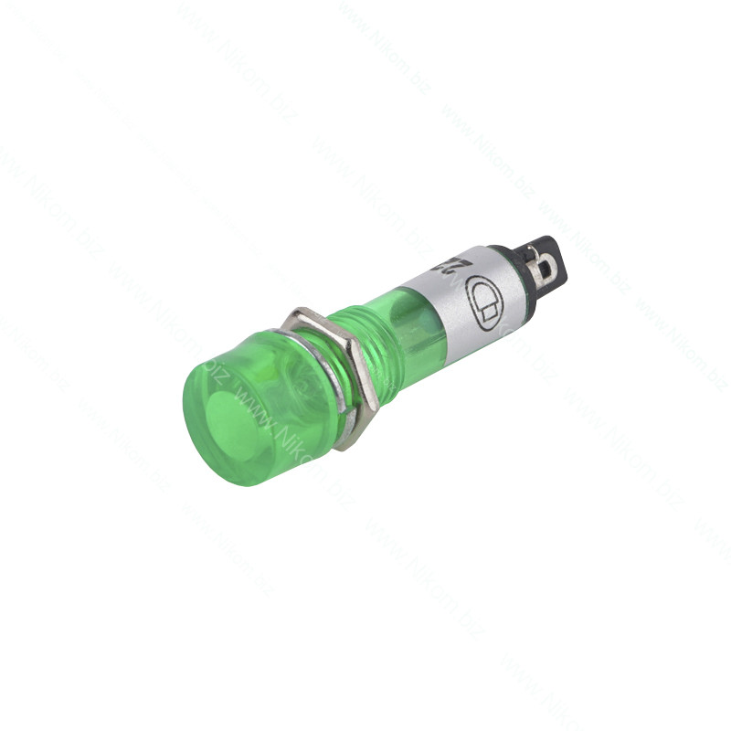 Індикатор LED XD10-3 220VAC, зелений
