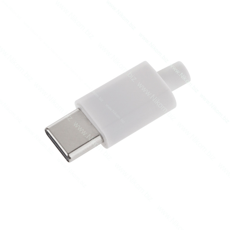 Штекер USB Type-C для зарядки, білий