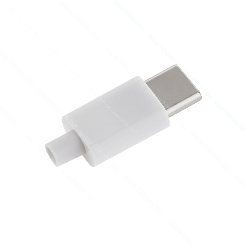 Штекер USB Type-C для зарядки, білий