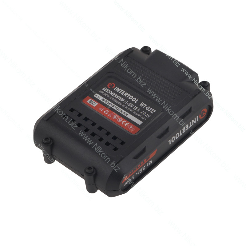 Акумулятор Li-on Intertool WT-0312 для шурупокрута 18 В 2,0 Агод
