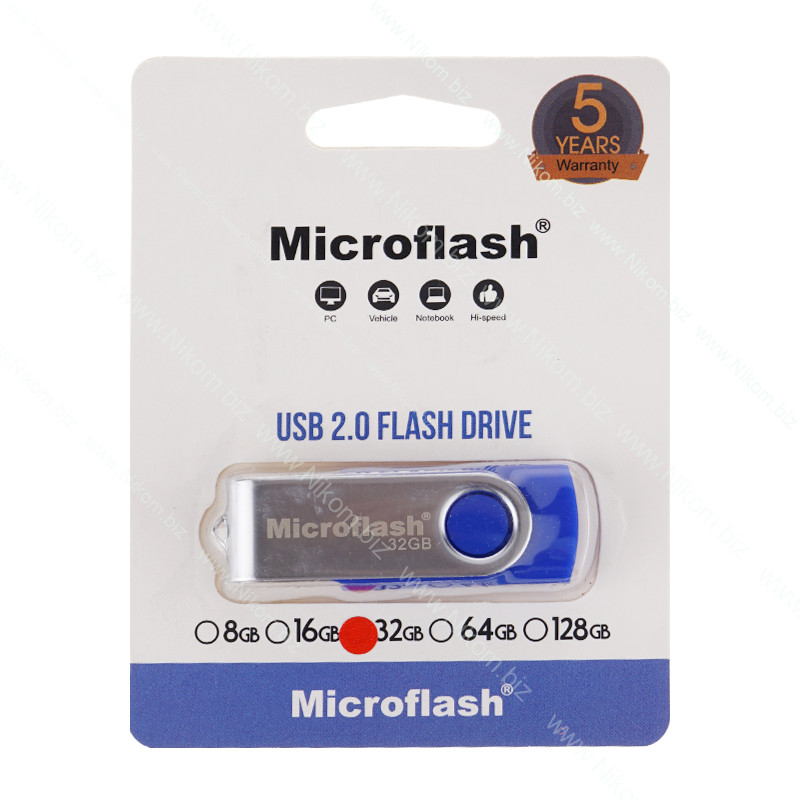 USB флешка Microflash 32Гб, синя