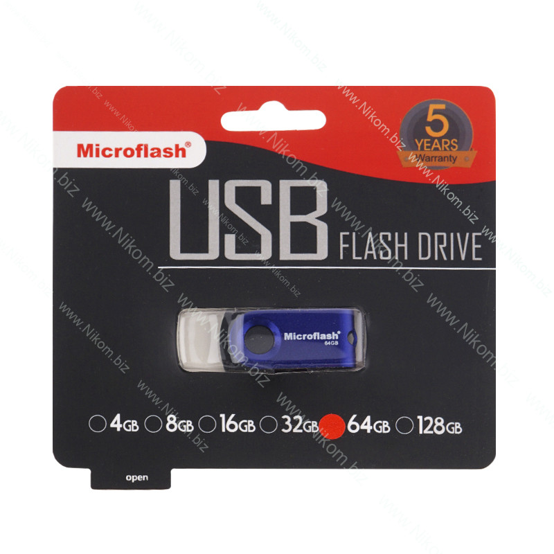 USB флешка Microflash 64Гб, синя