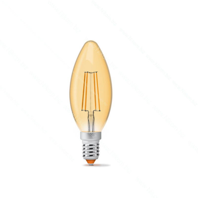 Світлодіодна лампа FILAMENT 4W E14 LED 2200K теплий