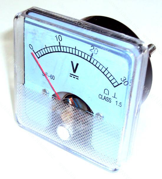 Вольтметр постійної напруги SE-60 0-30V