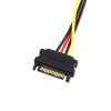 Кабель-перехідник гніздо SATA - штекер Molex