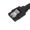 Кабель SATA для передачі даних, кутовий чорний, 45cм