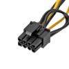 Переходник питания для видеокарты 6pin -> 2х8pin, 20см