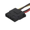 Перехідник живлення MOLEX + SATA під пайку 4pin