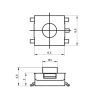 Микрокнопка тактовая SMD монтаж 4pin