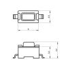 Мікрокнопка тактова SMD монтаж, 2pin