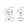 Переключатель ползунковый SS-23D07VG5, прямой