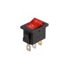 Выключатель с подсветкой KCD1-101N-LED 12V, красный