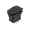 Переключатель автомобильный 12/24V 7pin, с красной подсветкой