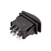 Переключатель автомобильный 12/24V 7pin, с красной подсветкой