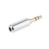 Штекер mini jack 3,5 стерео 3 pin, серебристый
