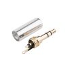 Штекер mini jack 3,5 стерео 3 pin, серебристый