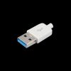Штекер USB A 3.0 на кабель (білий)