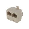 Перехідник штекер RJ-45 - 2 гнізда RJ-45
