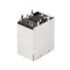 Гніздо RJ-45 + 2xUSB металеве, кутове, монтажне