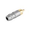 Штекер RCA GOLD SNAKE 6мм чорний