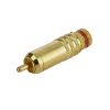 Штекер RCA красный(1 полоса)
