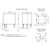 Реле HFKW 012-SHW, 12VDC, 1W, 2NO