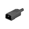 Гнездо питания С14 компьютерное, 3pin, на кабель