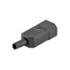 Гнездо питания С14 компьютерное, 3pin, на кабель