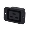 Гнездо монтажное сетевое AC-06A, 3pin, клемма 4,8мм